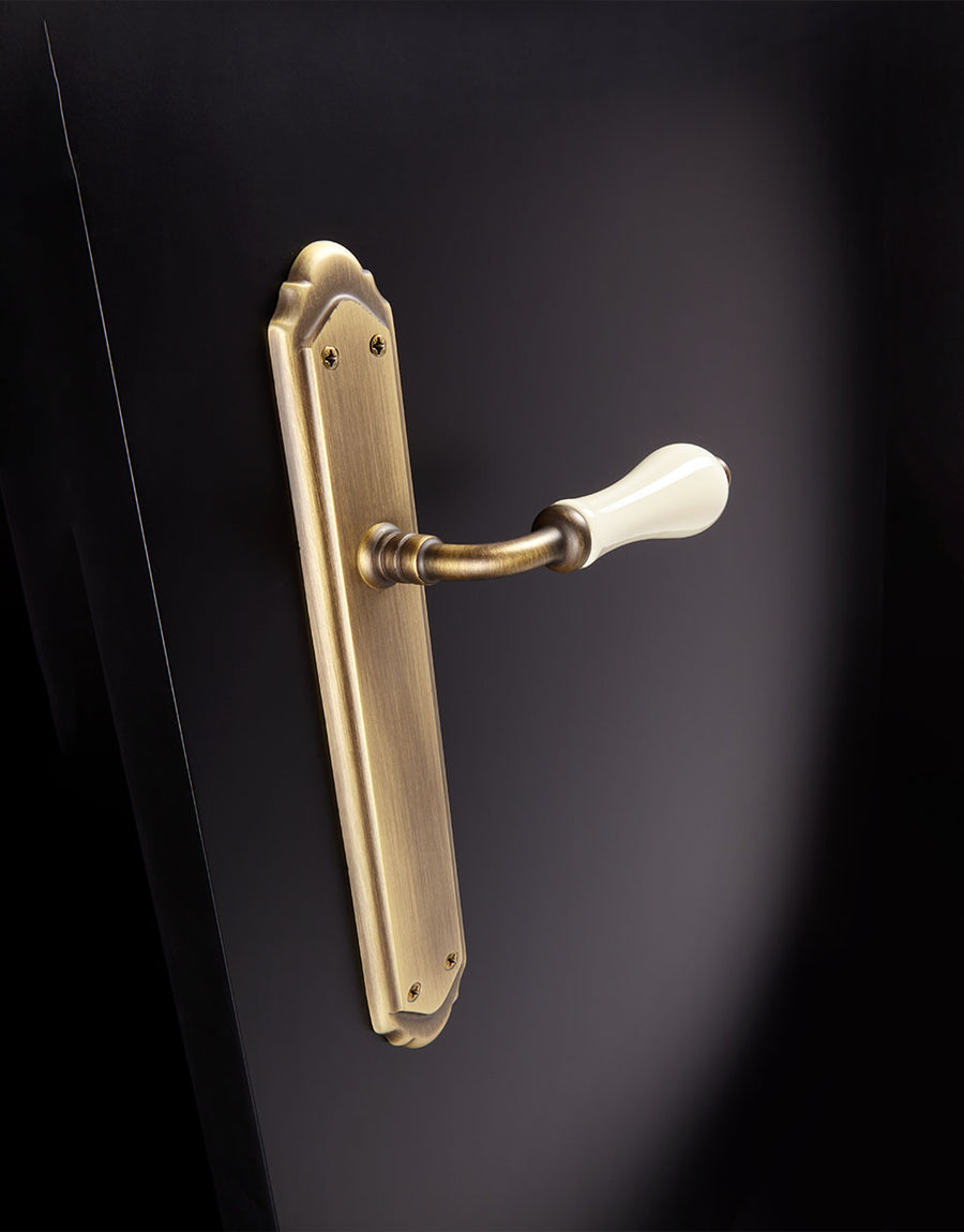 Bel.la door handle set on special backplate
